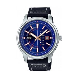 Casio-MTP-E128L-2A1VD-Men-s-Watch-Analog-Blue-Dial-Black-Leather-Band
