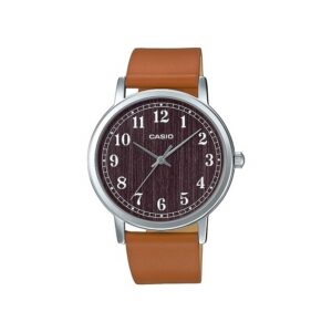 Casio-MTP-E145L-5B1DF-Men-s-Watch-Analog-Black-Dial-Brown-Leather-Band