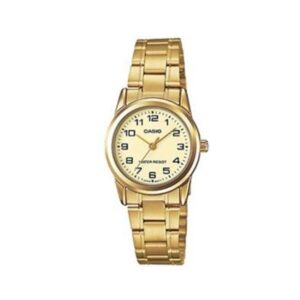 Casio-MTP-V001G-9BUDF-Men-s-Watch-Analog-Gold-Dial-Gold-Stainless-Band