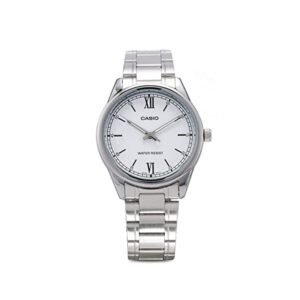 Casio-MTP-V005D-7B2UDF-Men-s-Watch-Analog-White-Dial-Silver-Stainless-Band