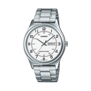 Casio-MTP-V006D-7B2UDF-Mens-Watch-Analog-White-Dial-Silver-Stainless-Band