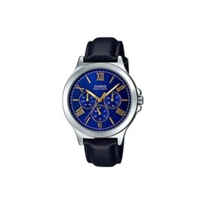 Casio-MTP-V300L-2AUDF-Mens-Watch-Analog-Blue-Dial-Black-Leather-Band