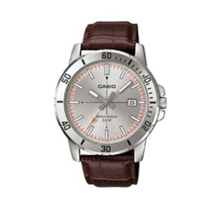 Casio-MTP-VD01L-8EVUDF-Mens-Watch-Analog-Grey-Dial-Brown-Leather-Band