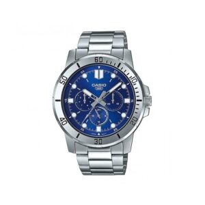 Casio-MTP-VD300D-2EUDF-Mens-Watch-Analog-Blue-Dial-Silver-Stainless-Band
