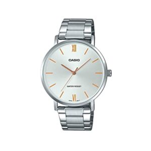Casio-MTP-VT01D-7BUDF-Mens-Watch-Analog-White-Dial-Silver-Stainless-Band