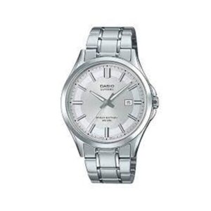 Casio-MTS-100D-7AVDF-Mens-Watch-Analog-Silver-Dial-Silver-Stainless-Band