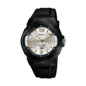 Casio-MW-600F-7AVDF-Mens-Watch-Analog-Silver-Dial-Black-Resin-Band