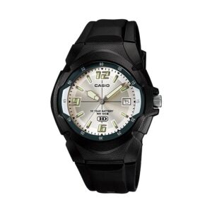 Casio-MW-600F-7AVDF-Mens-Watch-Analog-Silver-Dial-Black-Resin-Band