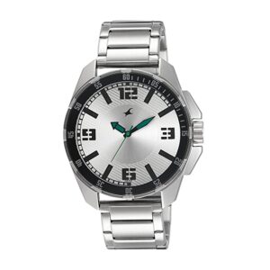 Fastrack-3084SM01-Mens-Analog-Watch-Silver-Dial-Stainless-Steel-Strap