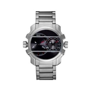 Fastrack-3098SM01-Mens-Analog-Watch-with-Dual-Time-Grey-Dial-Stainless-Steel-Strap