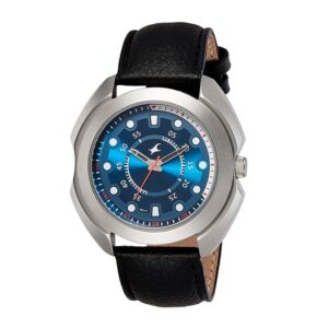 Fastrack-3117SL04-Mens-Analog-Watch-Blue-Dial-Black-Leather-Strap