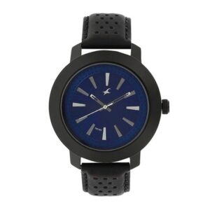 Fastrack-3120NL01-Mens-Watch-Analog-Blue-Dial-Black-Leather-Band