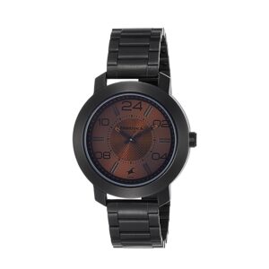 Fastrack-3120NM02-Mens-Watch-Analog-Brown-Dial-Black-Stainless-Band