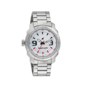 Fastrack-3168SM01-Mens-Analog-Watch-White-Dial-Stainless-Steel-Strap
