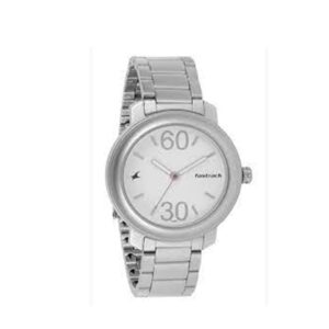 Fastrack-3222SM01-Mens-Analog-Watch-White-Dial-Stainless-Steel-Strap