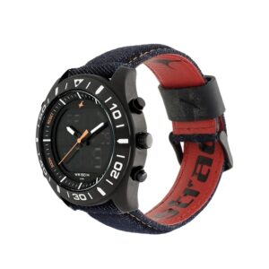 Fastrack-38034NL01-Mens-Analog-Digital-Watch-Black-Digital-Dial-Black-Denim-Strap