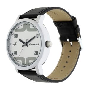 Fastrack-38052SL04-Mens-Analog-Watch-White-Dial-Black-Leather-Strap