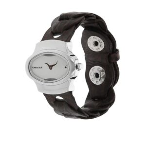 Fastrack-6004SL01-WoMens-Analog-Watch-Silver-Dial-Brown-Leather-Strap