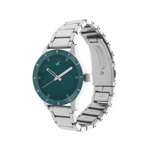 Fastrack-6078SM01-WoMens-Analog-Watch-Blue-Dial-Stainless-Steel-Strap