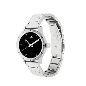 Fastrack-6078SM06-WoMens-Analog-Watch-Black-Dial-Stainless-Steel-Strap