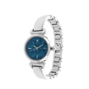 Fastrack-6131SM02-WoMens-Analog-Watch-Blue-Dial-Stainless-Steel-Strap
