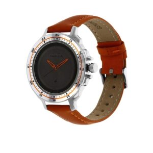 Fastrack-6135SL01-WoMens-Analog-Watch-Charcoal-Grey-Dial-Orange-Leather-Strap