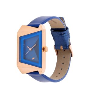 Fastrack-6148WL01-WoMens-Analog-Watch-Blue-Dial-Blue-Leather-Strap