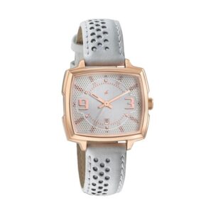 Fastrack-6167WL01-WoMens-Analog-Watch-White-Rose-Gold-Dial-White-Leather-Strap