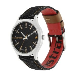 Fastrack-6180SL02-WoMens-Analog-Watch-Black-Dial-Black-Denim-Strap