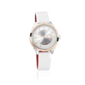 Fastrack-6187KL01-WoMens-Analog-Watch-White-Silver-Dial-White-Leather-Strap