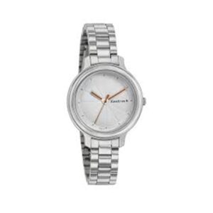 Fastrack-6202SM02-WoMens-Analog-Watch-White-Dial-Stainless-Steel-Strap