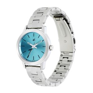 Fastrack-68008SM06-WoMens-Analog-Watch-Blue-Dial-Stainless-Steel-Strap
