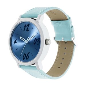 Fastrack-68010SL07-WoMens-Analog-Watch-Light-Blue-Dial-Blue-Leather-Strap