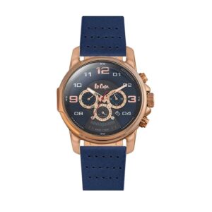 Lee-Cooper-LC06525-499-Mens-Analog-Watch-Blue-Dial-Multi-Function-3-Hands-Blue-Leather-Strap