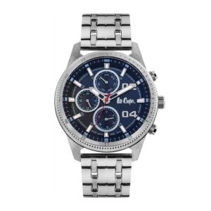 Lee-Cooper-LC06593-390-Mens-Analog-Watch-Blue-Dial-Multi-Function-3-Hands-Stainless-Steel-Strap