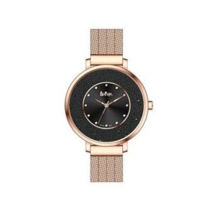 Lee-Cooper-LC06623-450-WoMens-Analog-Watch-Brown-Dial-Stainless-Steel-Rose-Gold-Mesh-Strap