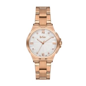 Lee-Cooper-LC06701-420-WoMens-Analog-Watch-White-Dial-Stainless-Steel-Rose-Gold-Strap