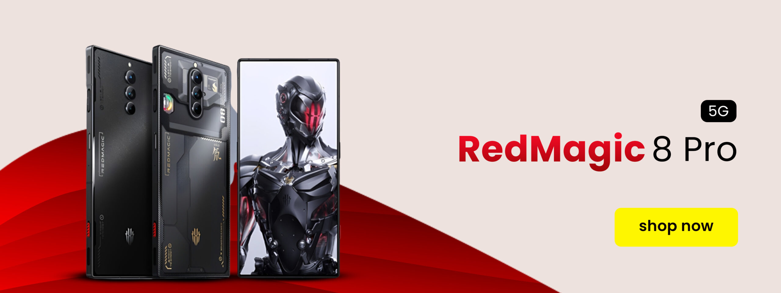 A striking RedMagic 8 Pro gaming smartphone with black design, powerful specifications, and an immersive display for gaming enthusiasts