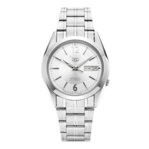 Seiko-SNKE97J-Mens-Mechanical-Watch-Analog-Silver-Dial-Silver-Stainless-Band