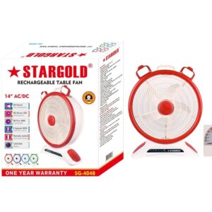 Stargold Rechargeable Table Fan SG-4048