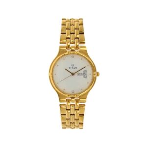 Titan-1107YM07-Men-s-Watch-Karishma-Collection-Analog-White-Dial-Gold-Stainless-Steel-Band