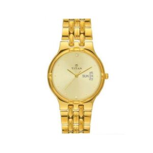 Titan-1107YM08-Men-s-Watch-Karishma-Collection-Analog-Champagne-Dial-Gold-Stainless-Steel-Band