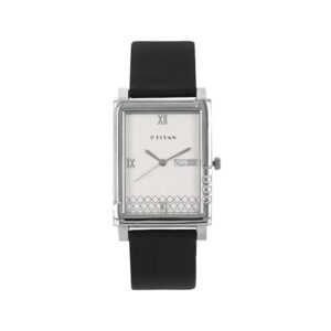 Titan-1508SL01-Mens-Watch-Classique-Collection-Analog-Silver-Dial-Black-Leather-Band