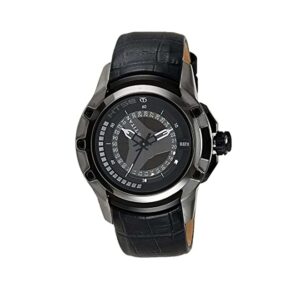 Titan-1540KL02-Mens-Watch-HTSE-Collection-Analog-Black-Dial-Black-Leather-Band