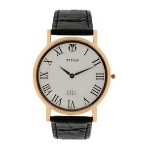 Titan-1595WL01-Mens-Watch-Edge-Collection-Analog-White-Dial-Black-Leather-Band
