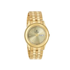 Titan-1648YM05-Mens-Watch-Karishma-Collection-Analog-Champagne-Dial-Gold-Stainless-Band