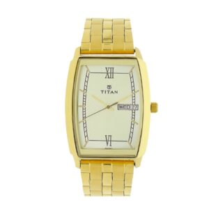 Titan-1737YM01-Mens-Watch-Karishma-Collection-Analog-White-Dial-Gold-Stainless-Band