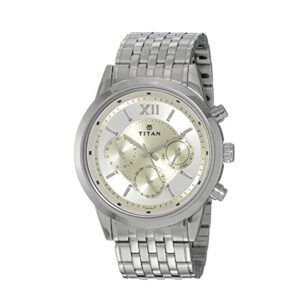 Titan-1766SM01-Mens-Watch-Classique-Collection-Analog-Silver-Dial-Silver-Stainless-Band
