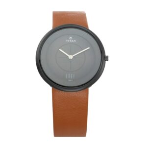 Titan-1780NL01-Mens-Watch-Edge-Collection-Analog-Black-Dial-Brown-Leather-Band