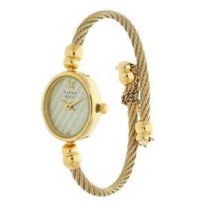Titan-197YM01-WoMens-Watch-Raga-Collection-Analog-Champagne-Dial-Gold-Stainless-Band